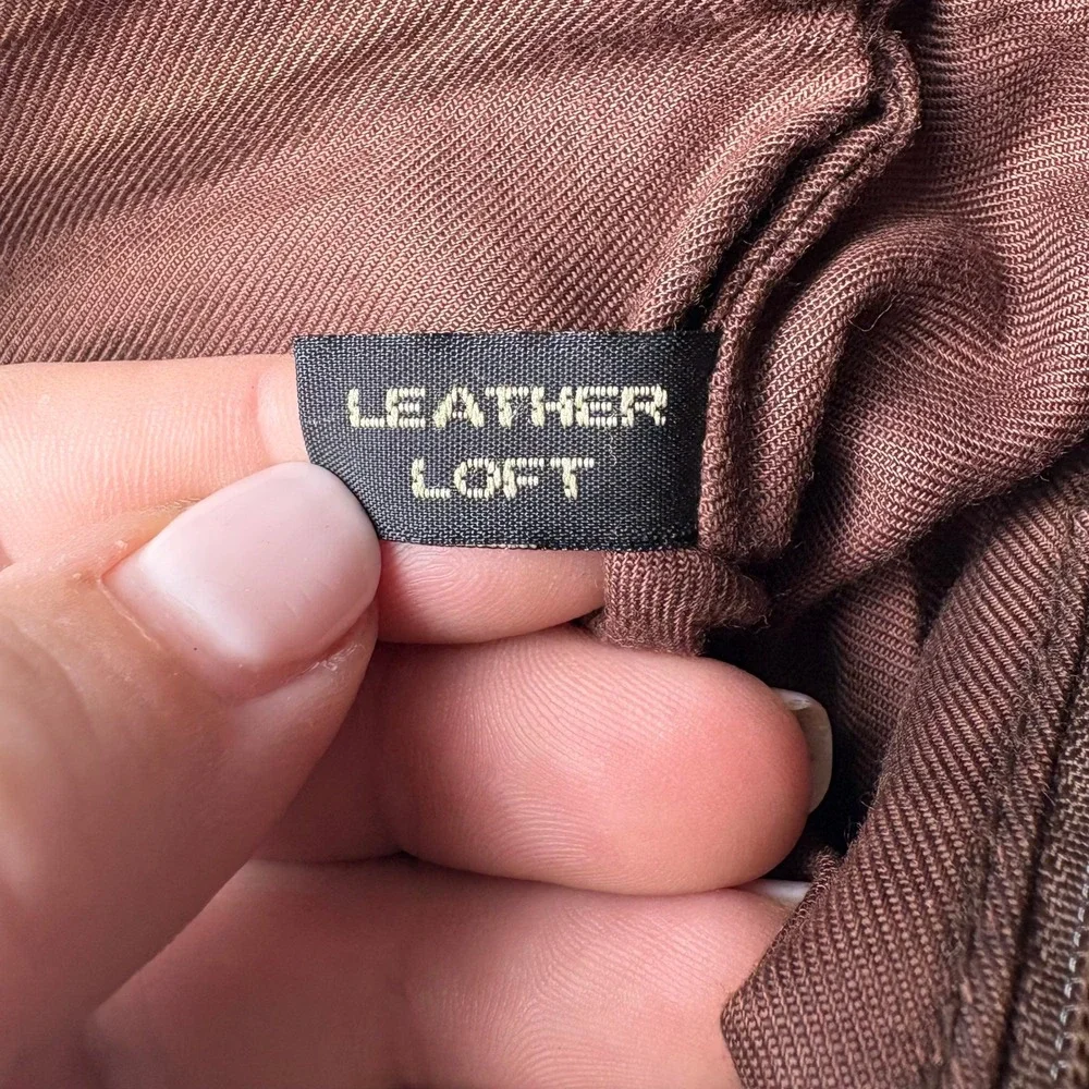 Vintage Shafmaster Leather‎ Loft Dark Brown Shoulder Bag Crossbody Tassel Accent